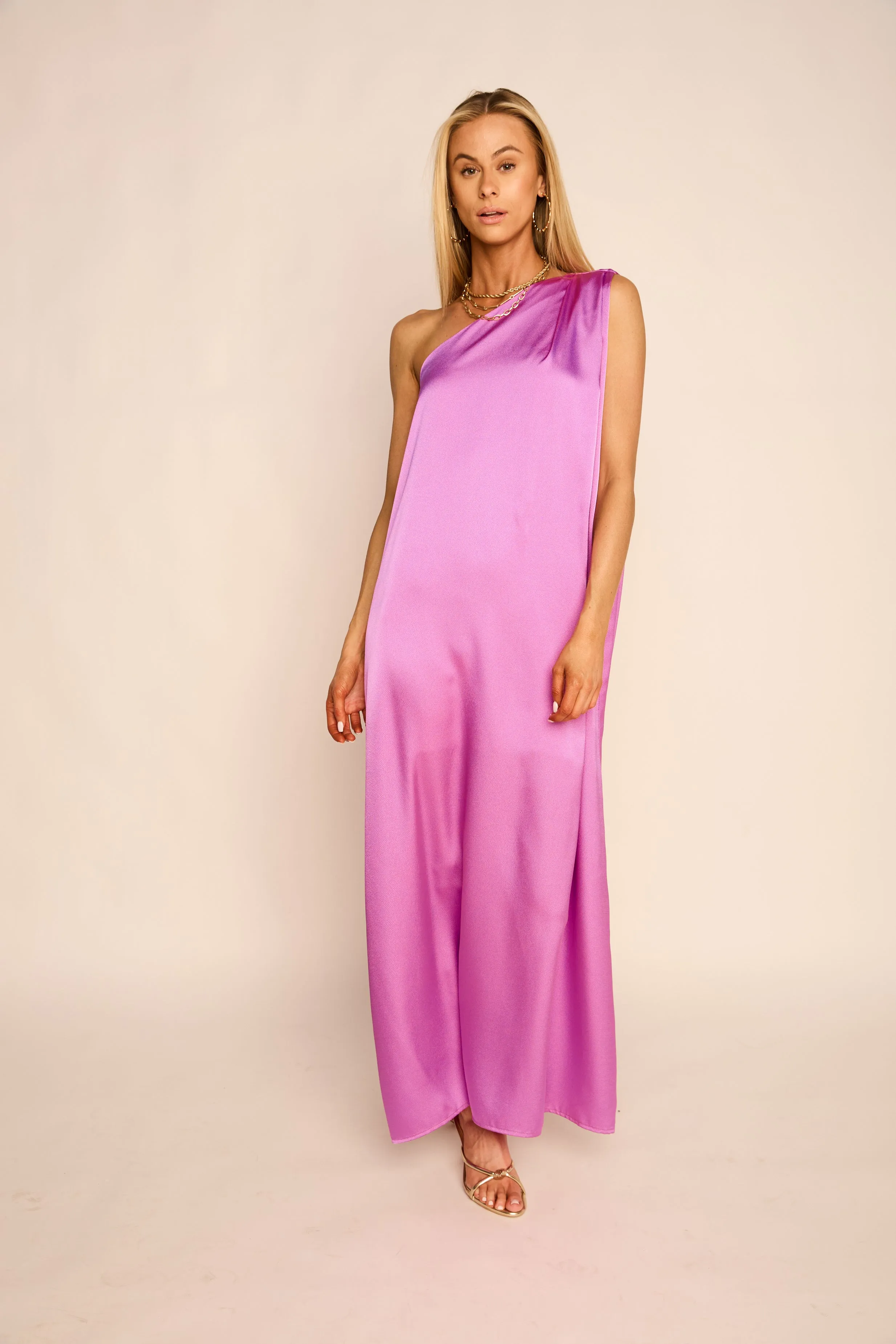 Lauren Greek Goddess One Shoulder Dress sold by fab'rik