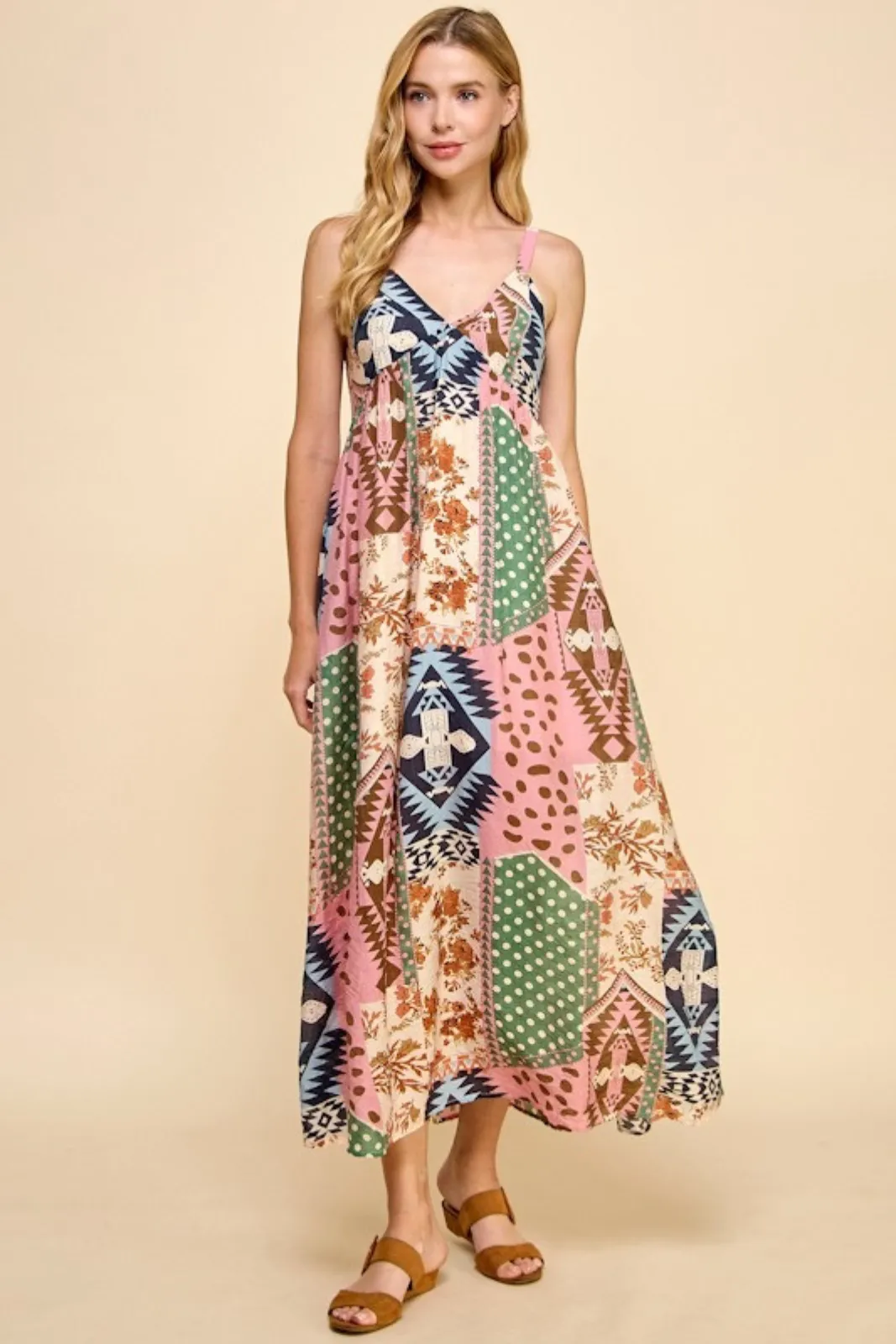 Parker Patterned Midi Dress sold by fab'rik