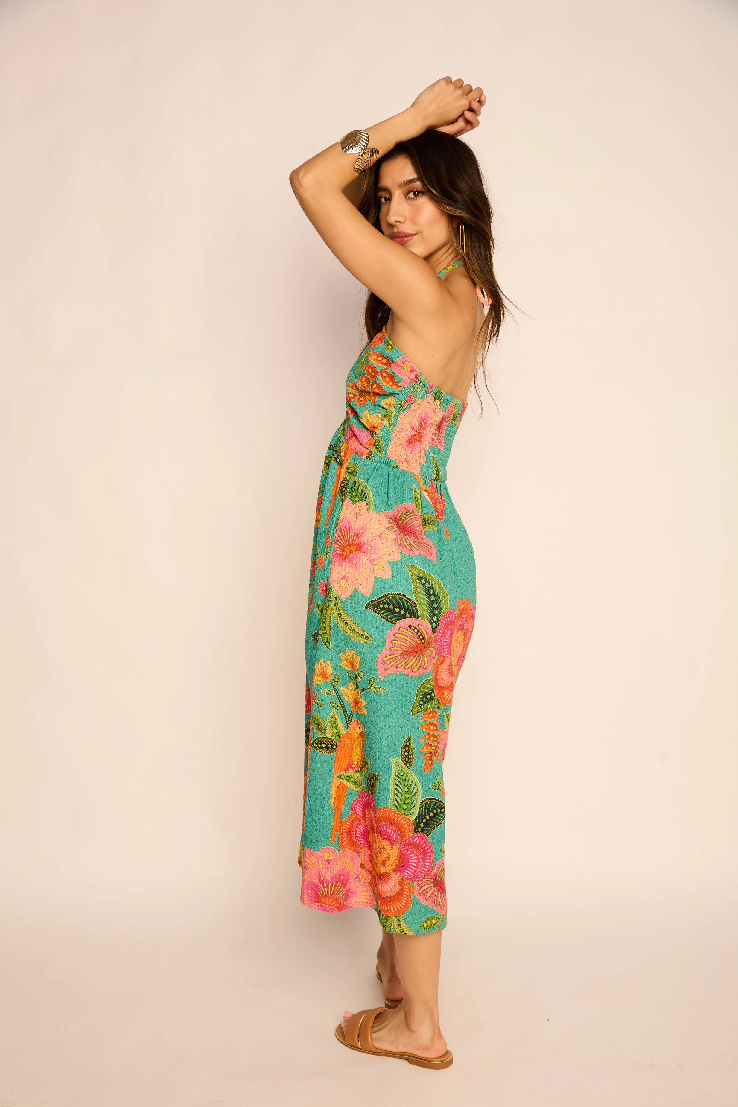 Blair Printed Halter Midi Dress sold by fab'rik product image thumbnail 4