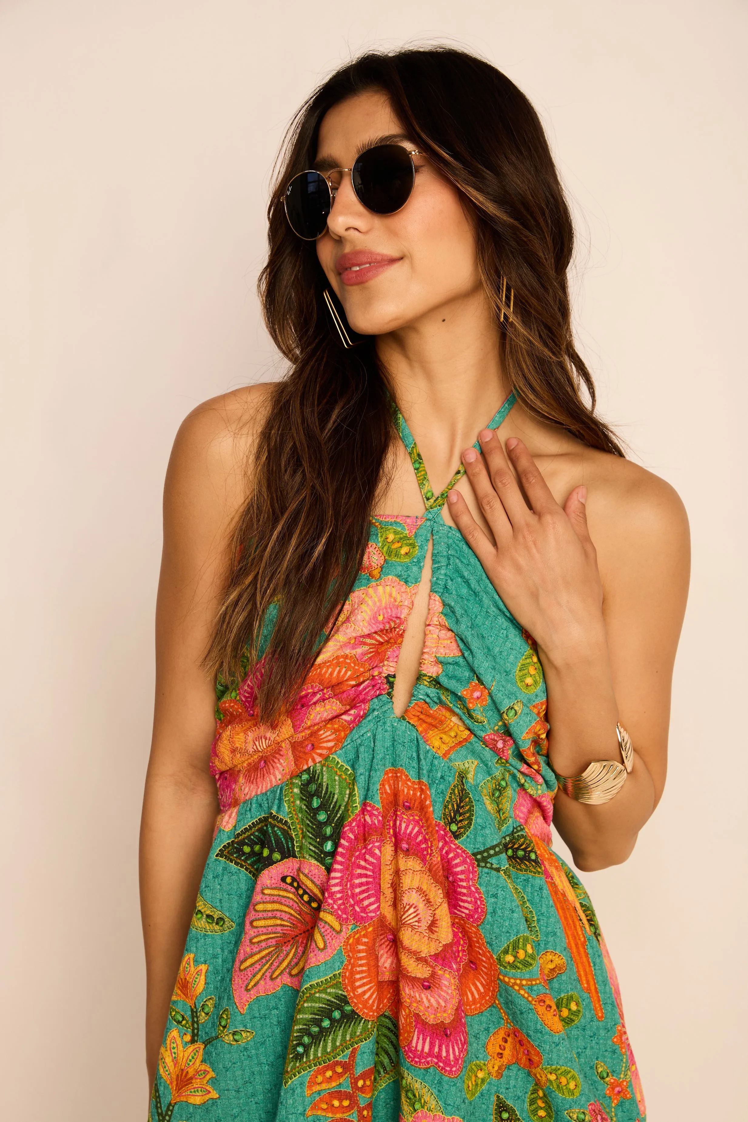 Blair Printed Halter Midi Dress sold by fab'rik product image thumbnail 3