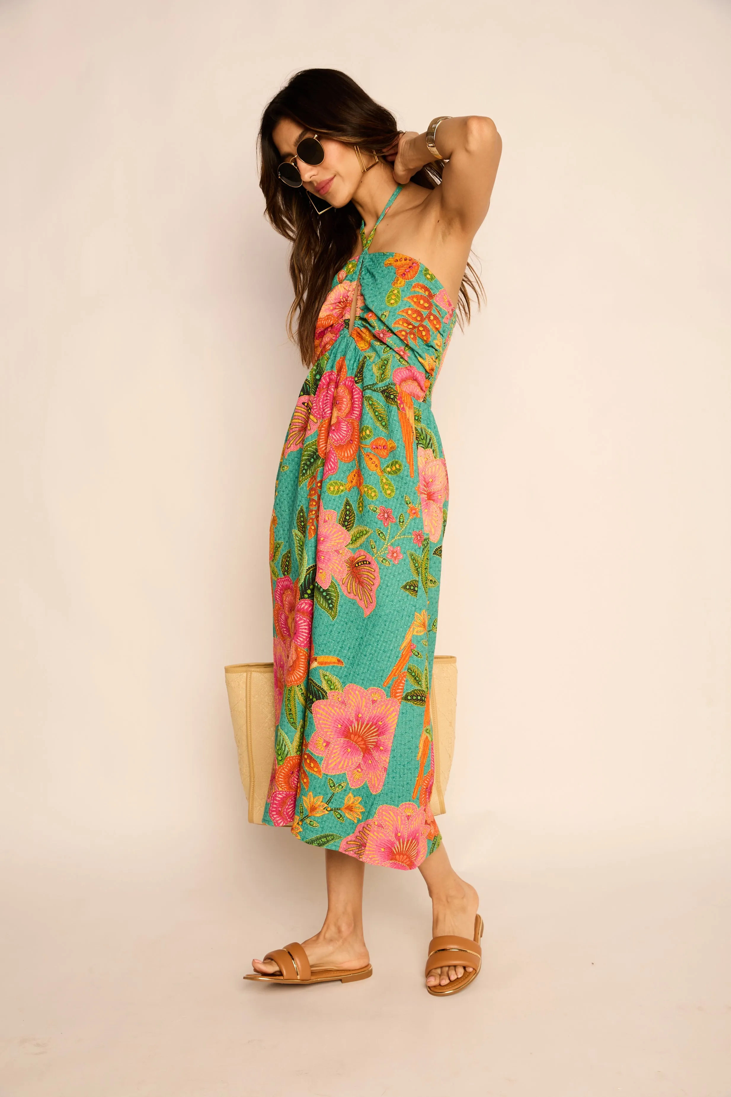 Blair Printed Halter Midi Dress sold by fab'rik product image thumbnail 2