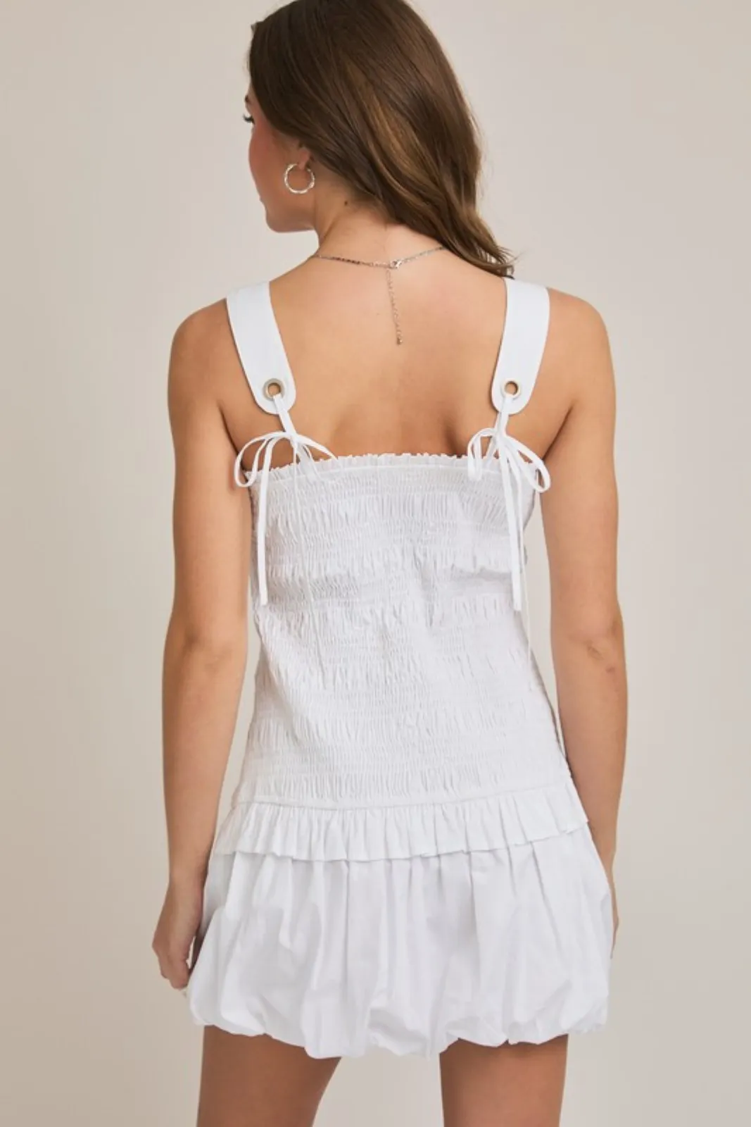 Claire Smocked Bodice Mini Dress sold by fab'rik product image thumbnail 4