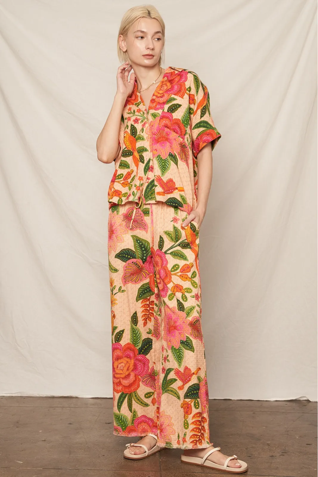 Chloe Tropical Pants sold by fab'rik