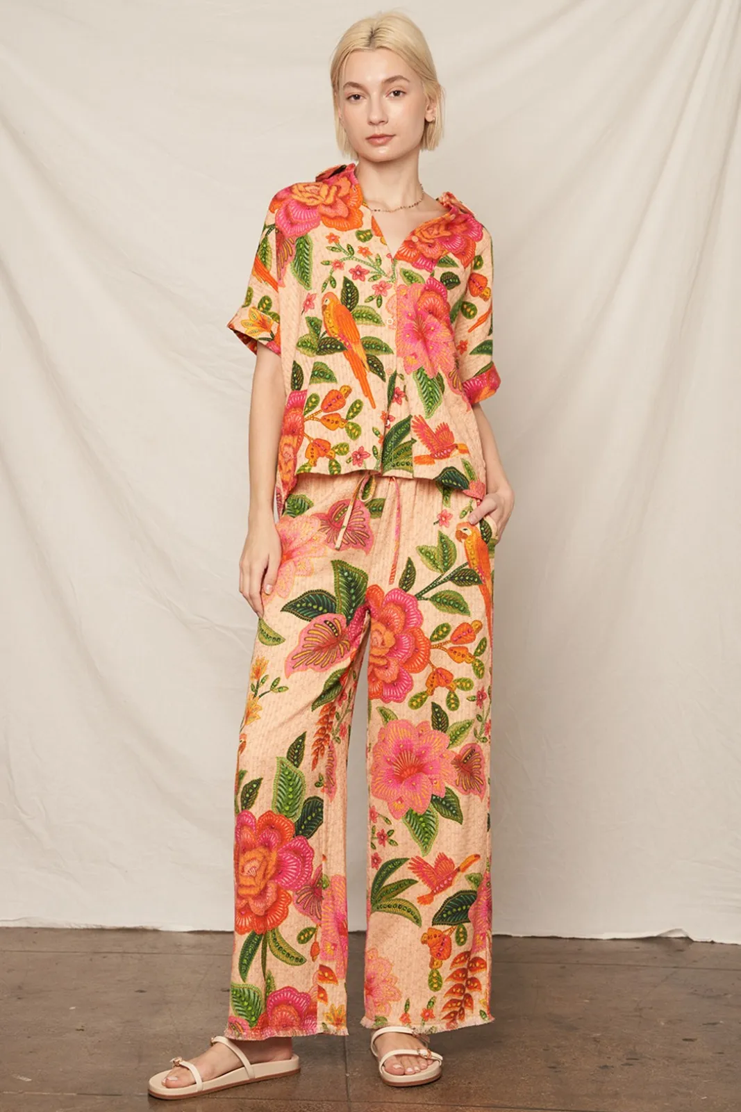 Chloe Tropical Button Up sold by fab'rik product image thumbnail 3