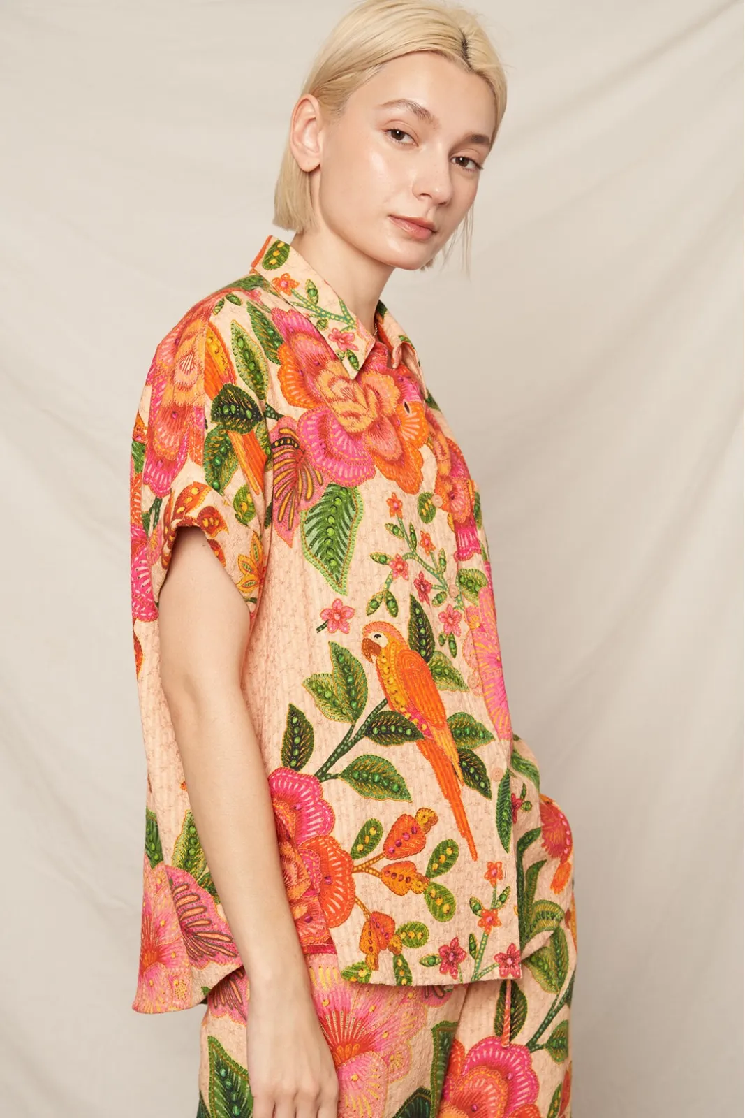 Chloe Tropical Button Up sold by fab'rik product image thumbnail 2