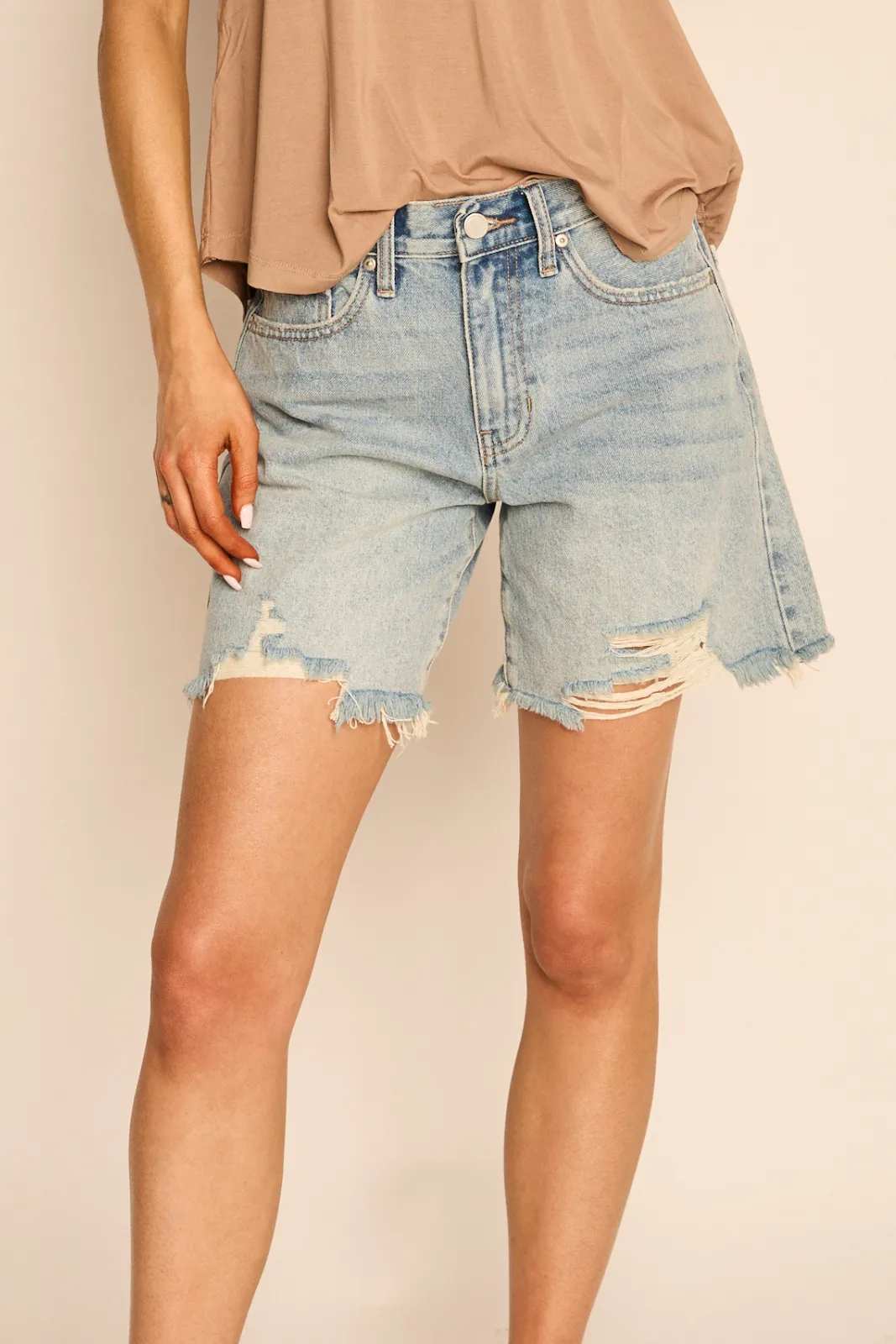 Maria Slightly Distressed Walking Short sold by fab'rik product image thumbnail 2