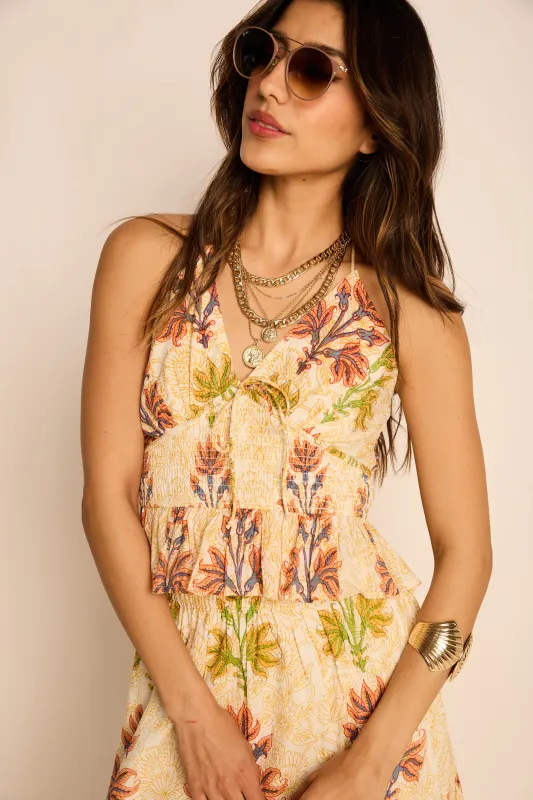 Jaci Sleeveless Peplum Top sold by fab'rik