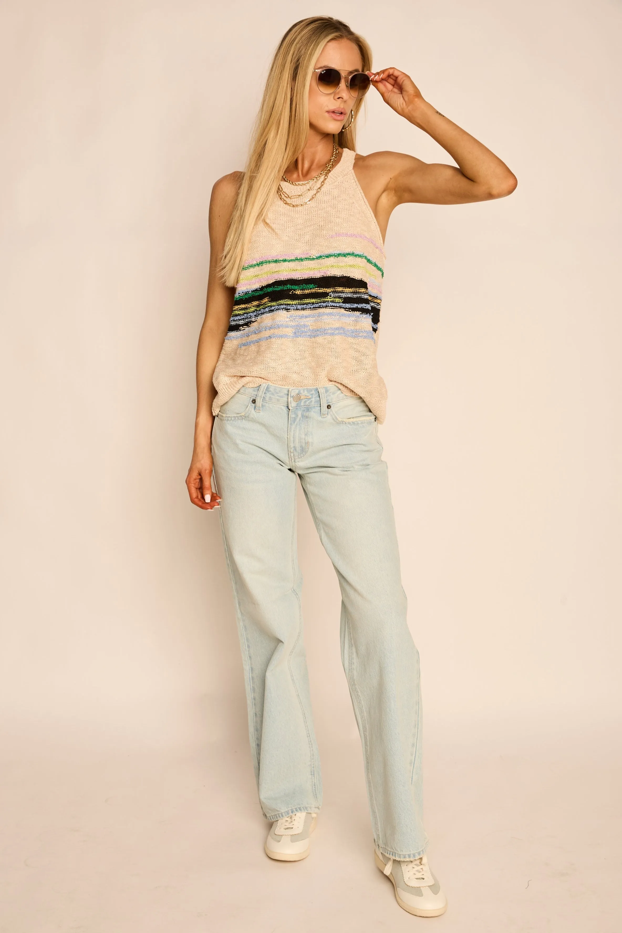 Naomi Striped Knit Tank sold by fab'rik product image thumbnail 3