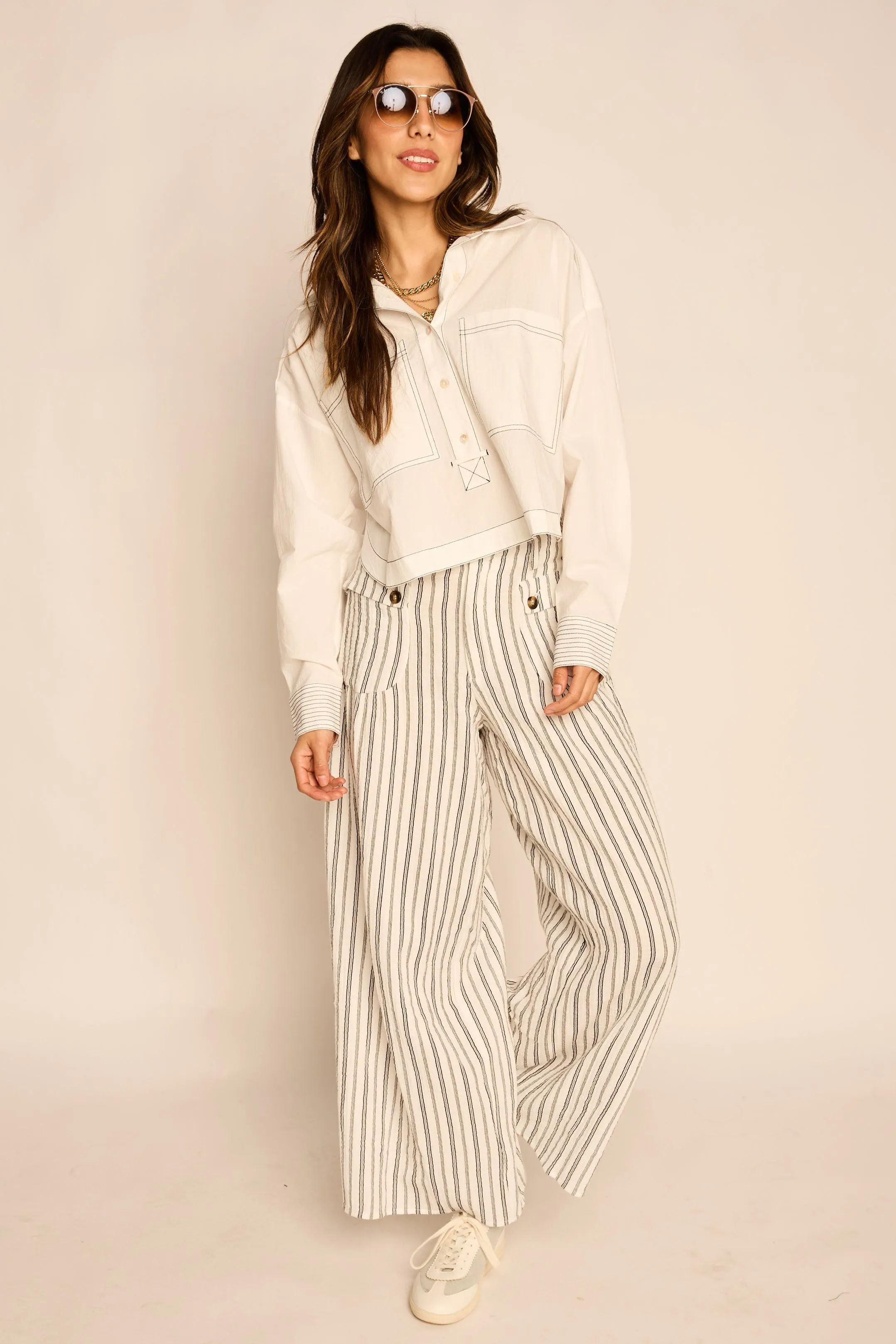 Kaia Structured Open Back Blouse sold by fab'rik product image thumbnail 2