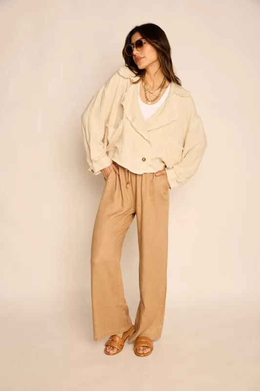 Ginny Frayed Cropped Blazer sold by fab'rik