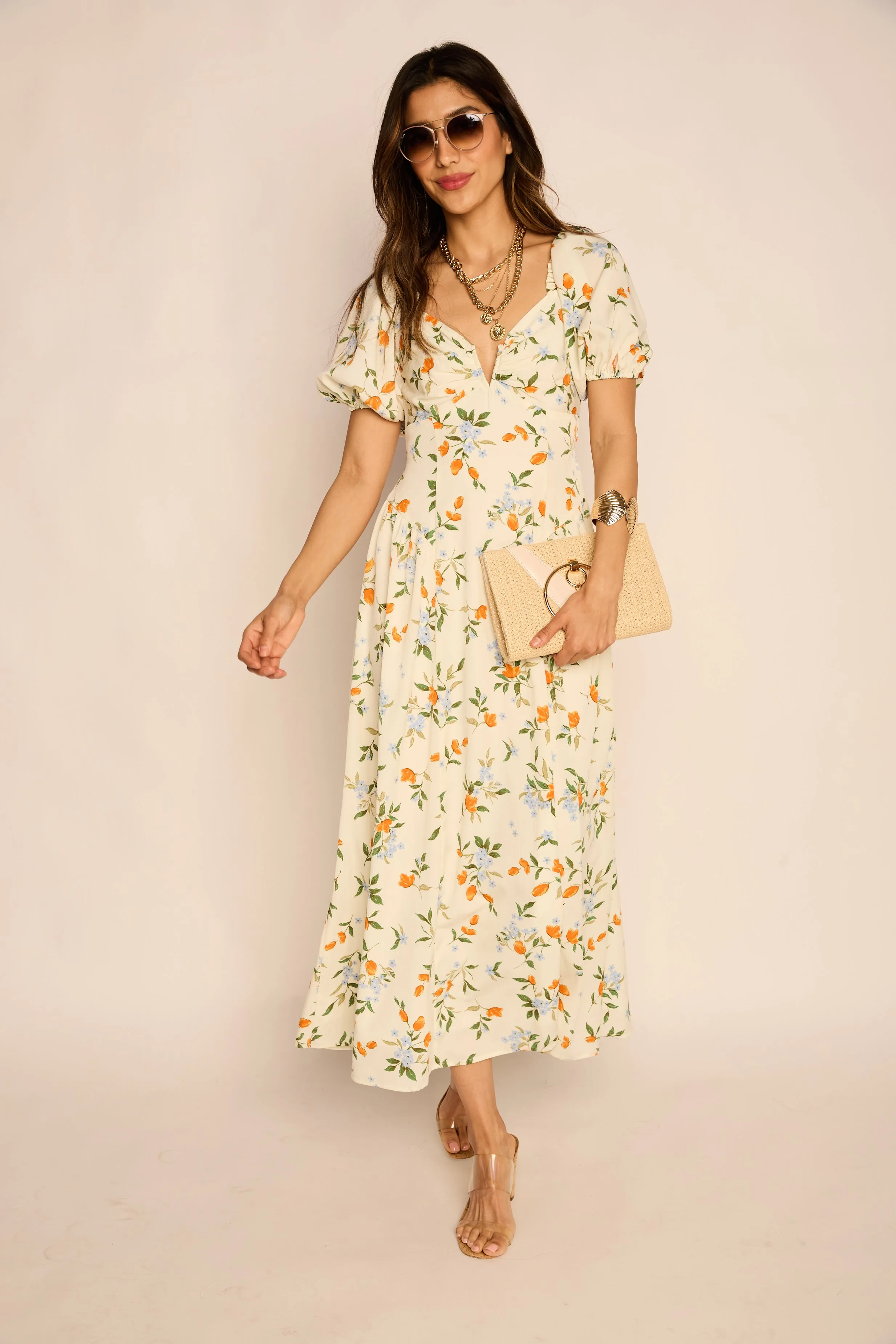 Olivia Puff Sleeve Maxi Dress sold by fab'rik product image thumbnail 3
