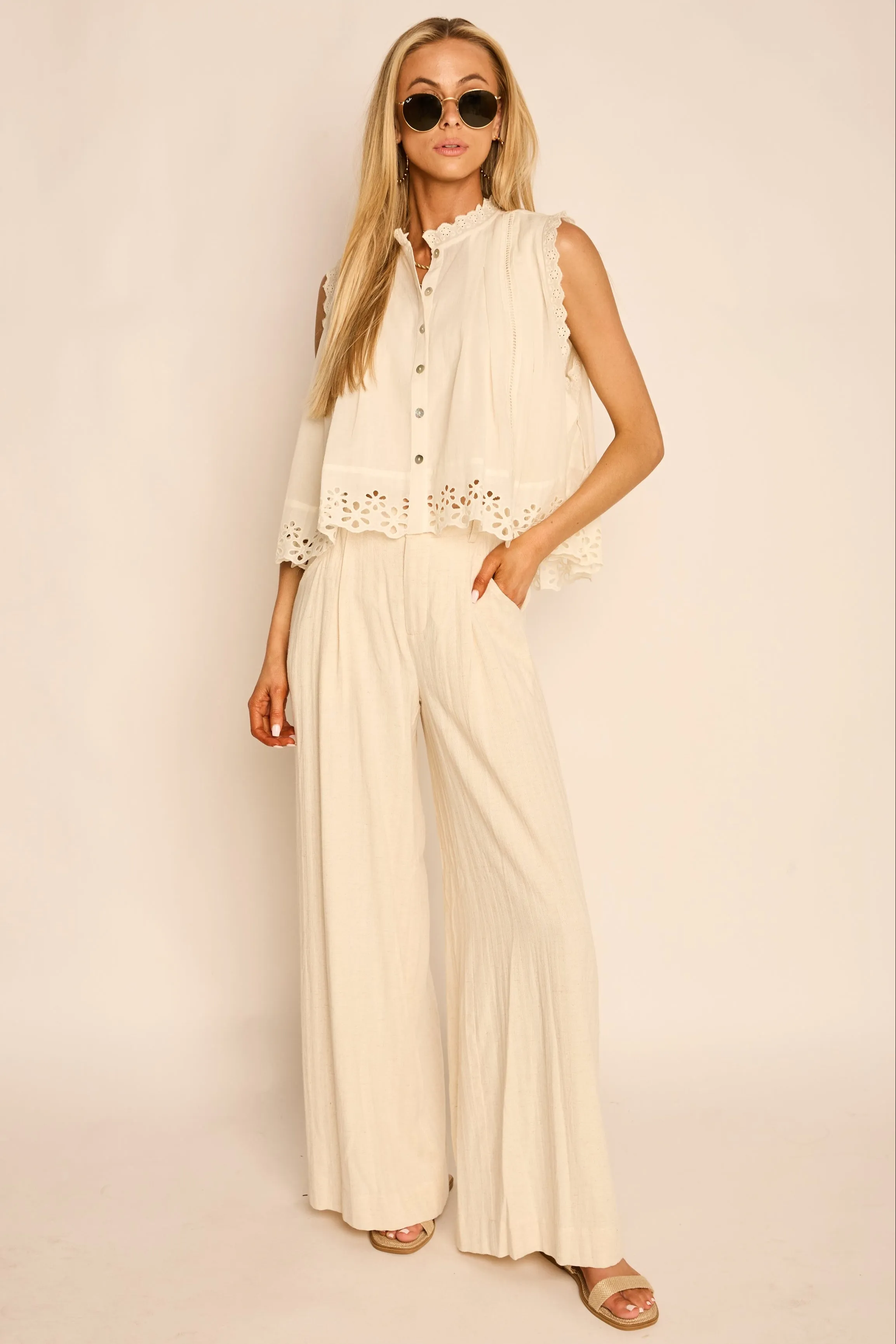 Holly Eyelet Trim Blouse sold by fab'rik product image thumbnail 2