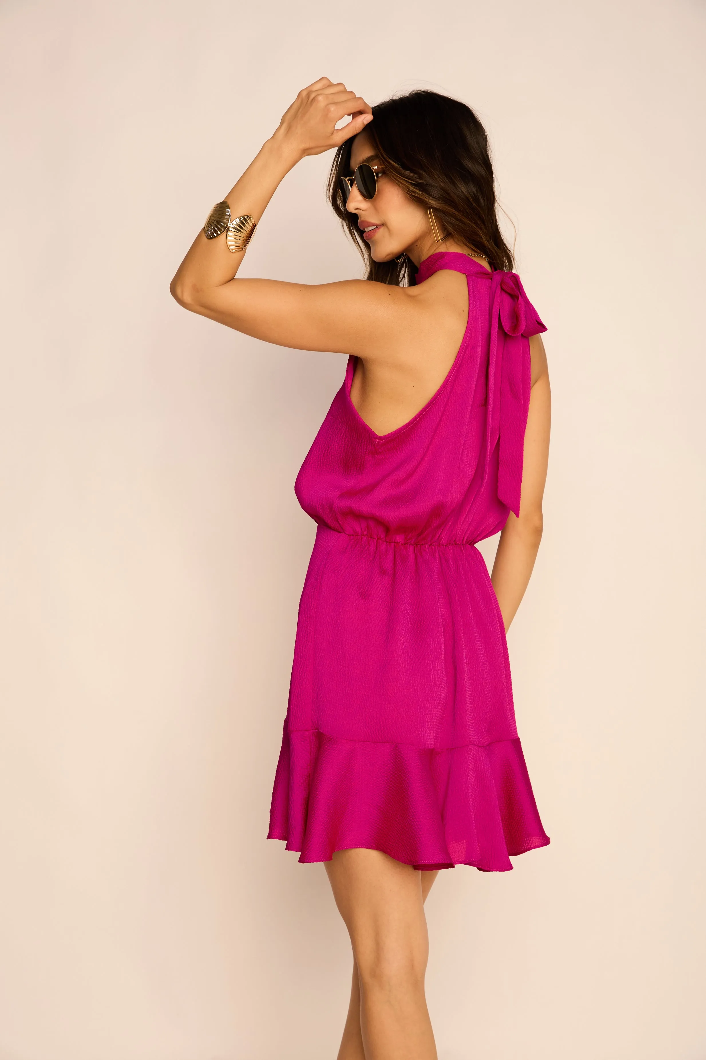 Juliette Flare Halter Dress sold by fab'rik product image thumbnail 4