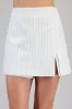 Peyton Slit Pinstripe Skort sold by fab'rik