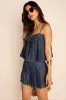 Riley Pleated Denim Shorts sold by fab'rik