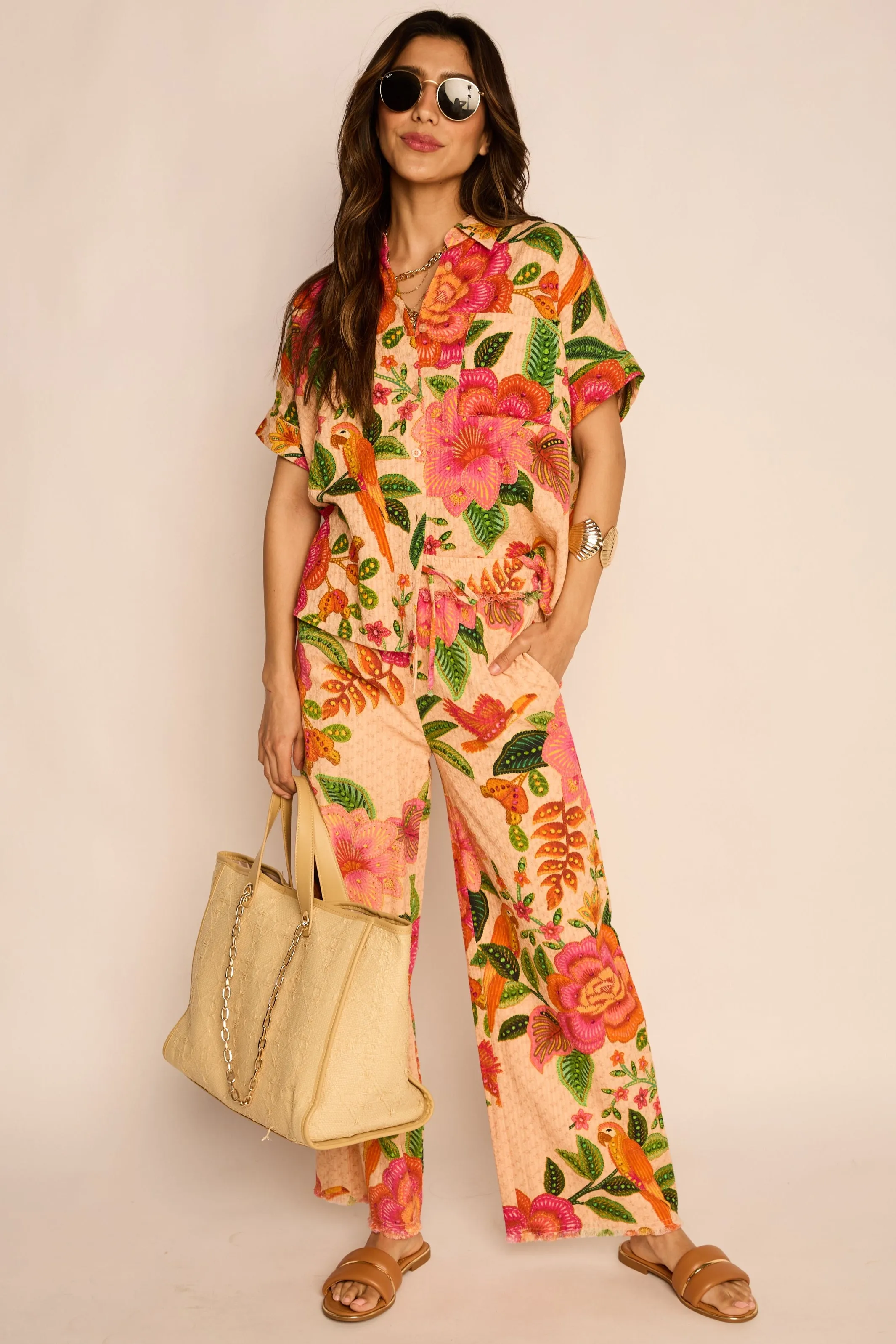 Chloe Tropical Pants sold by fab'rik