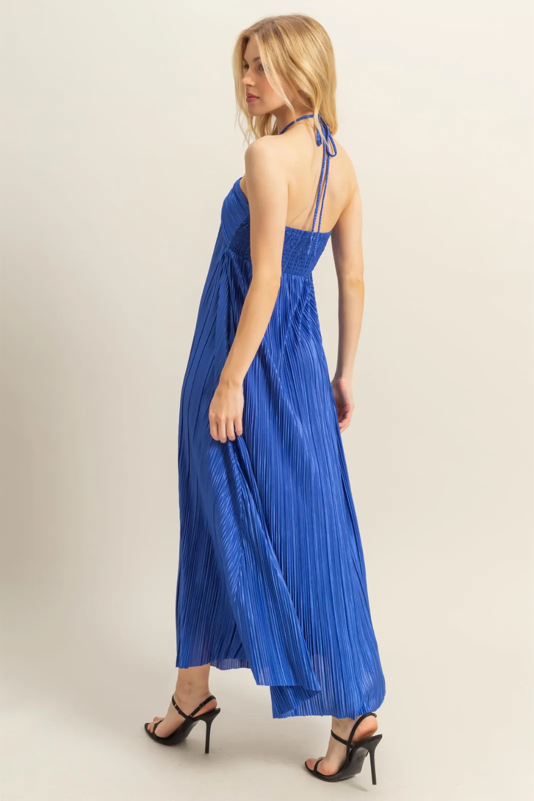 Ginny Pleated Halter Maxi Dress sold by fab'rik product image thumbnail 5