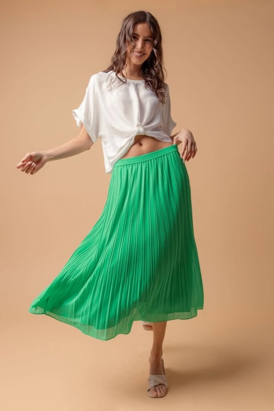 Sunny Pleated Midi Skirt sold by fab'rik product image thumbnail 2