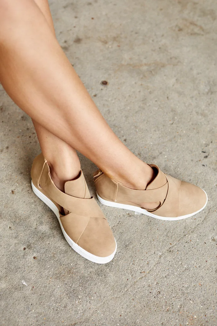 MELODY CUT OUT SNEAKER WEDGE - TOFFEE - 10 sold by fab'rik product image thumbnail 3