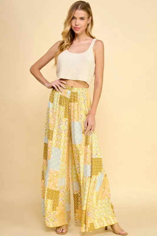 Alisha Pattern Pants sold by fab'rik