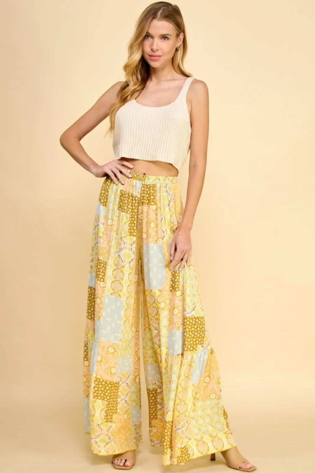 Alisha Pattern Pants sold by fab'rik