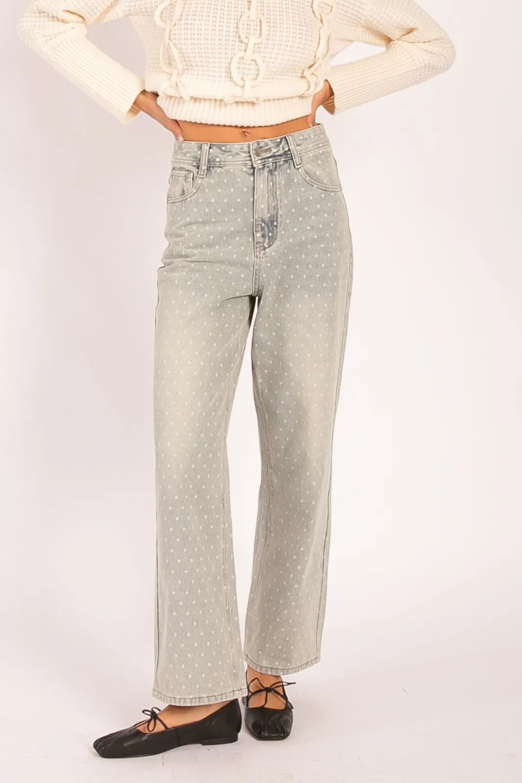 Kristina Washed Polka Dot Jean sold by fab'rik product image thumbnail 2