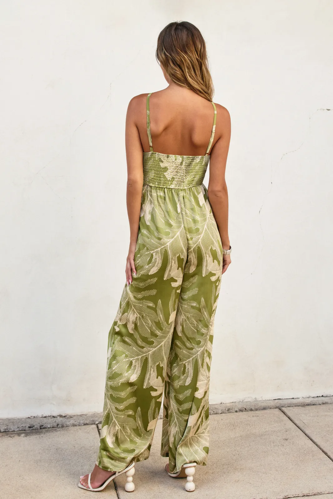 Aria Sleeveless Shirring Jumpsuit sold by fab'rik product image thumbnail 3