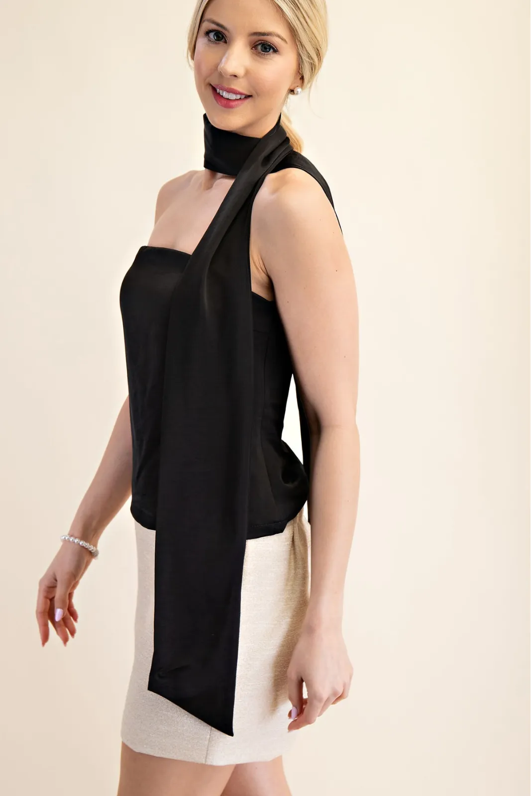 Tana Straight Neckline Scarf Top sold by fab'rik product image thumbnail 2