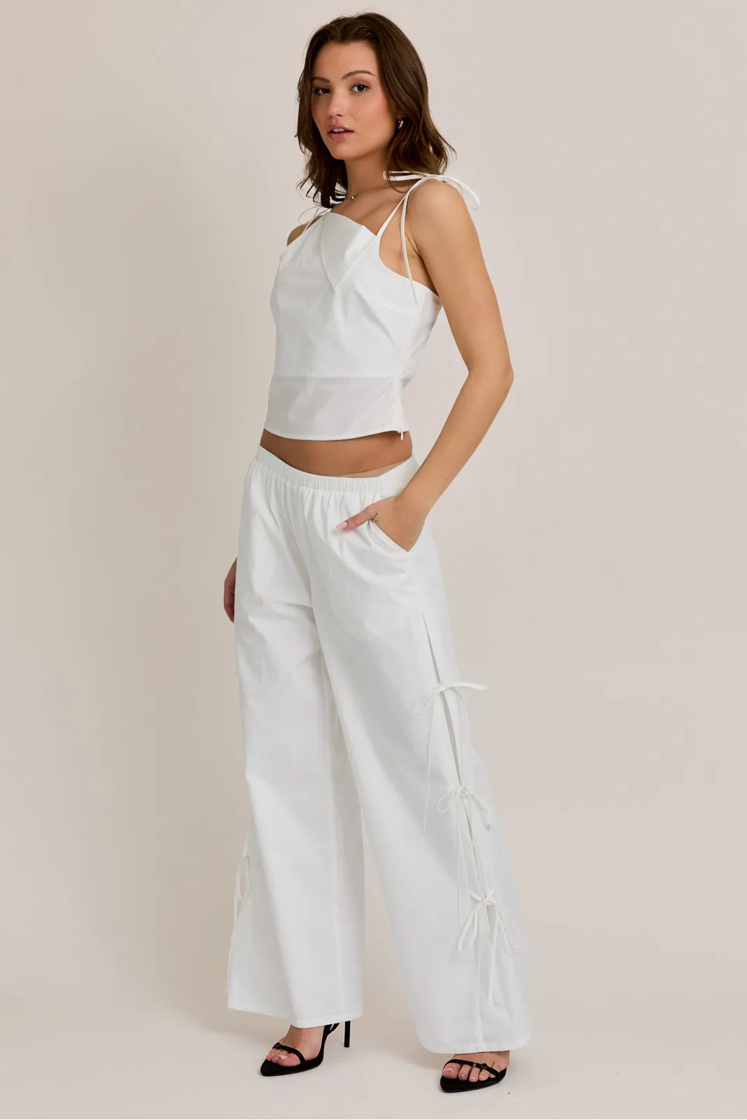 Marissa Side Tie Detail Pants sold by fab'rik