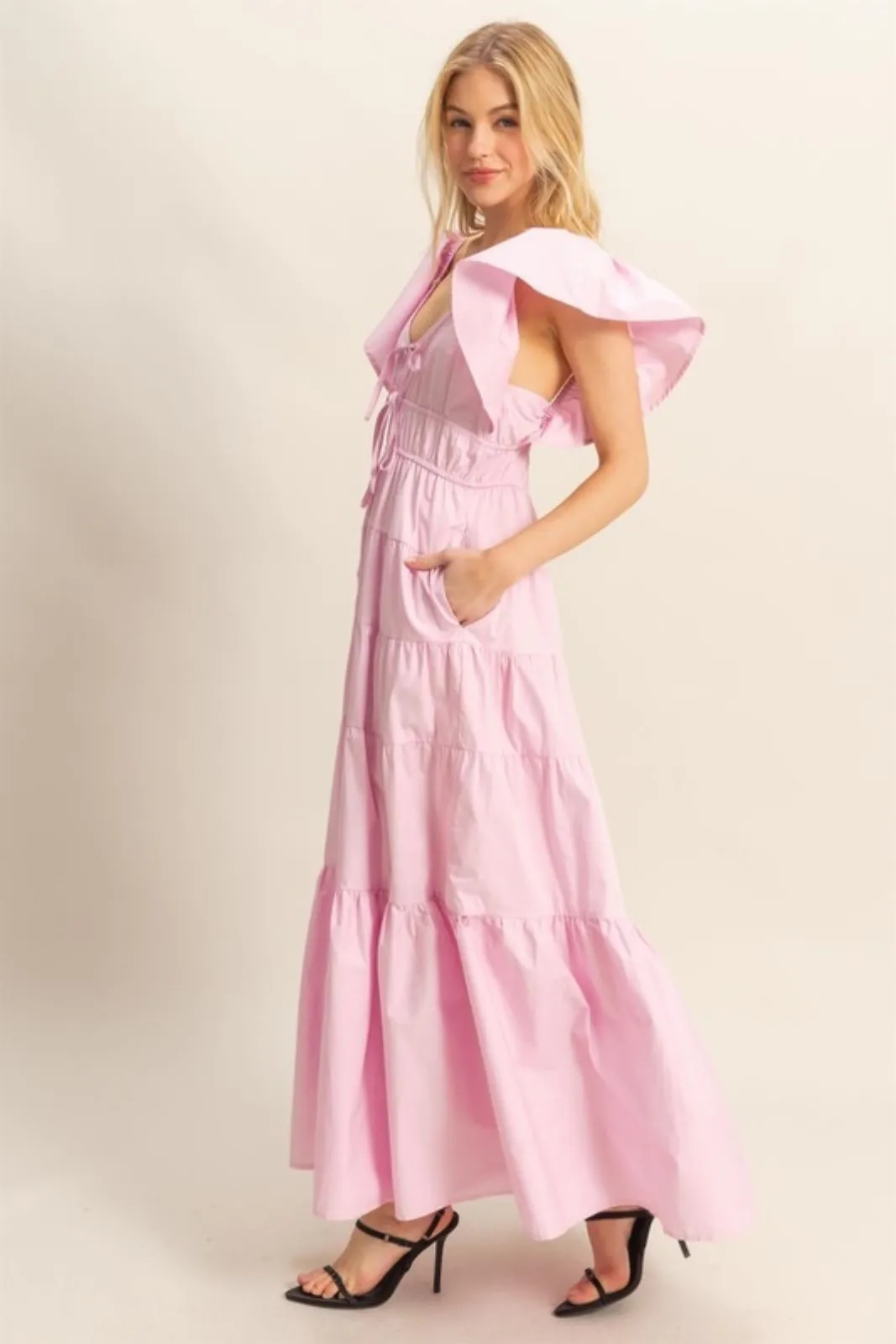 Lauren Wide Sleeve Maxi Dress sold by fab'rik product image thumbnail 3