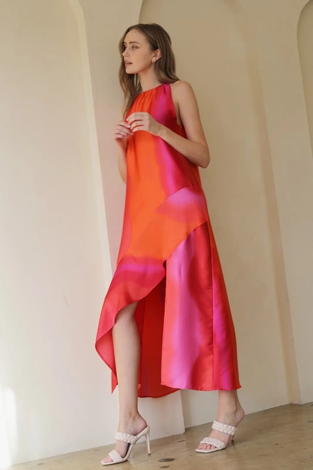 Angela Asymmetrical Slit Dress sold by fab'rik product image thumbnail 3