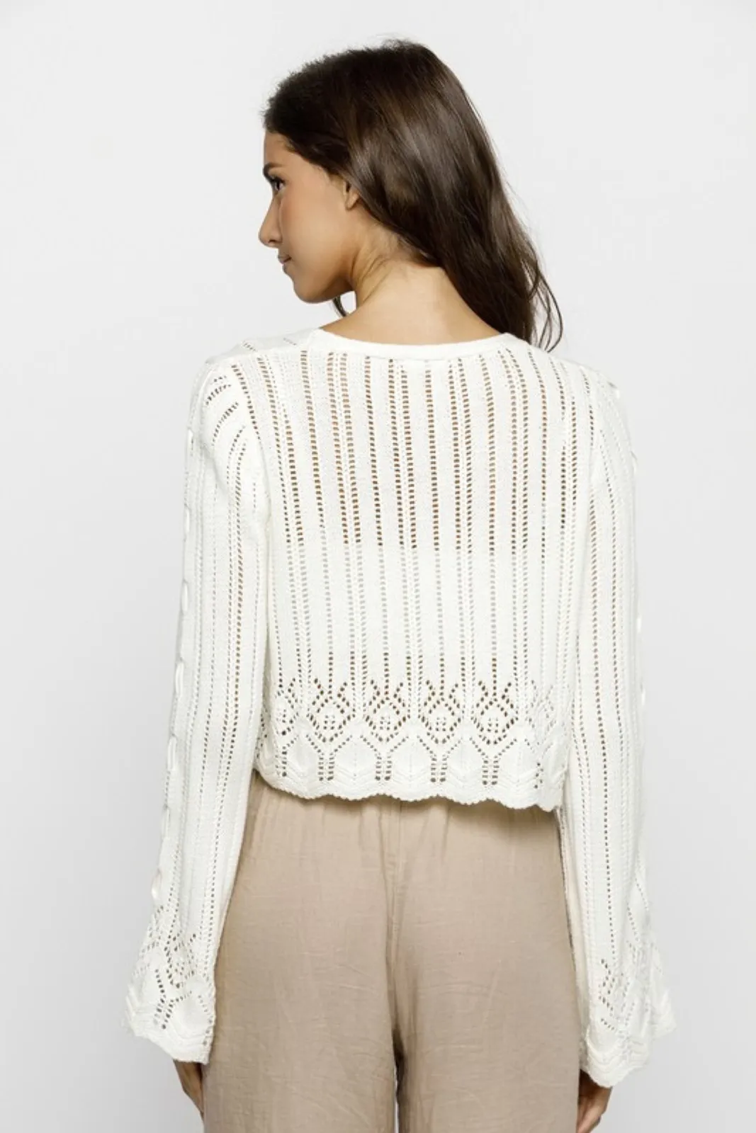 Esme Laced Ribbon Cardigan sold by fab'rik product image thumbnail 4