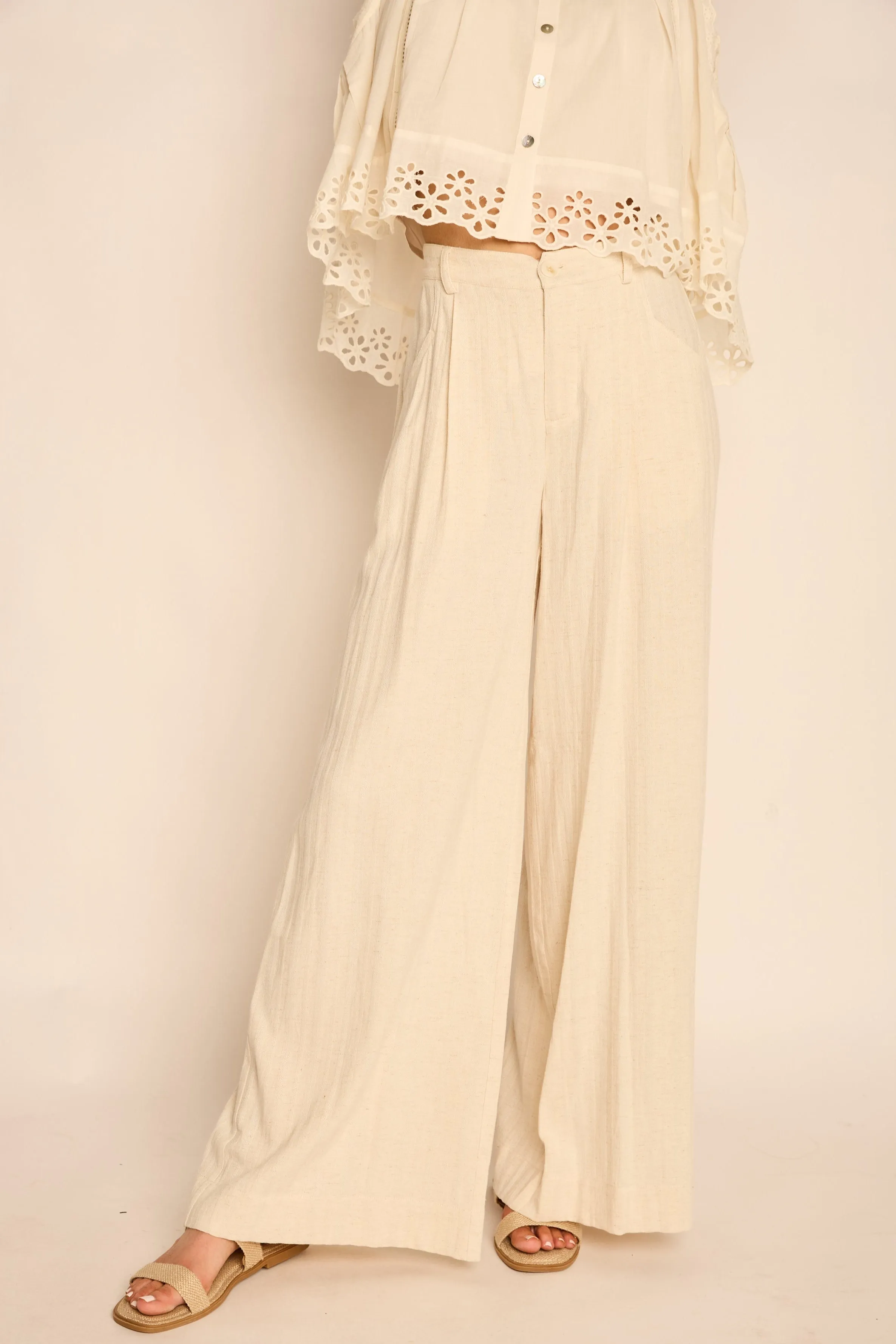 Jade Striped Linen Pants sold by fab'rik product image thumbnail 3