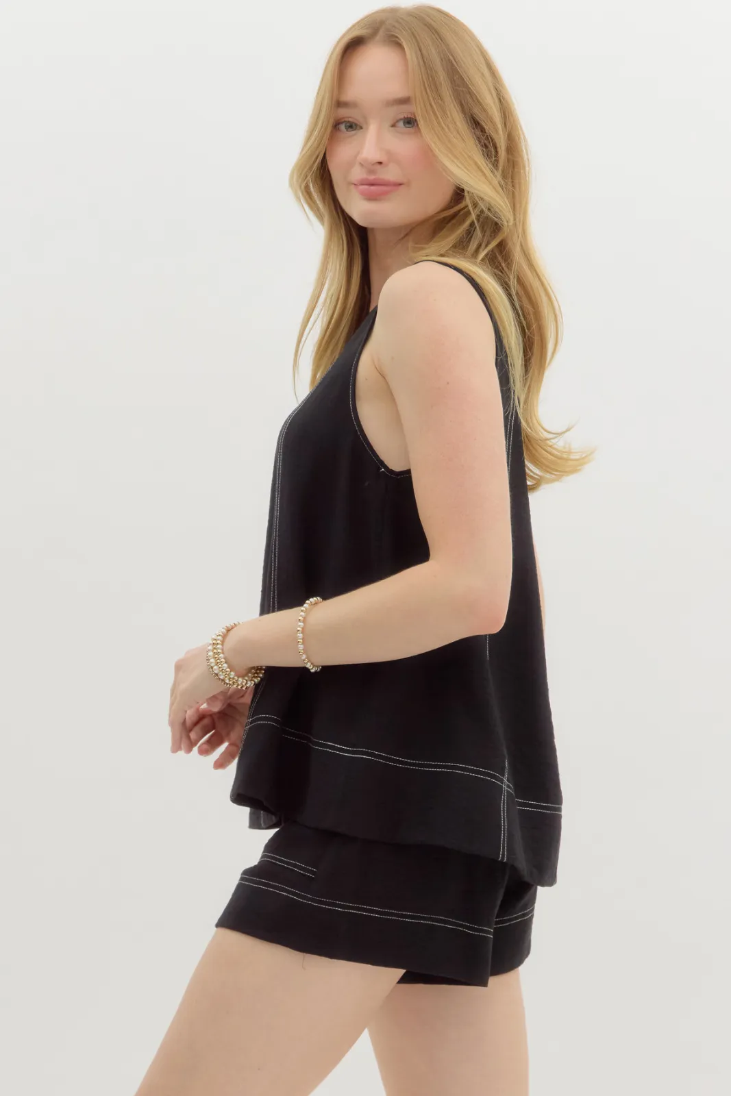 Ella Exposed Stitch Tank sold by fab'rik product image thumbnail 3