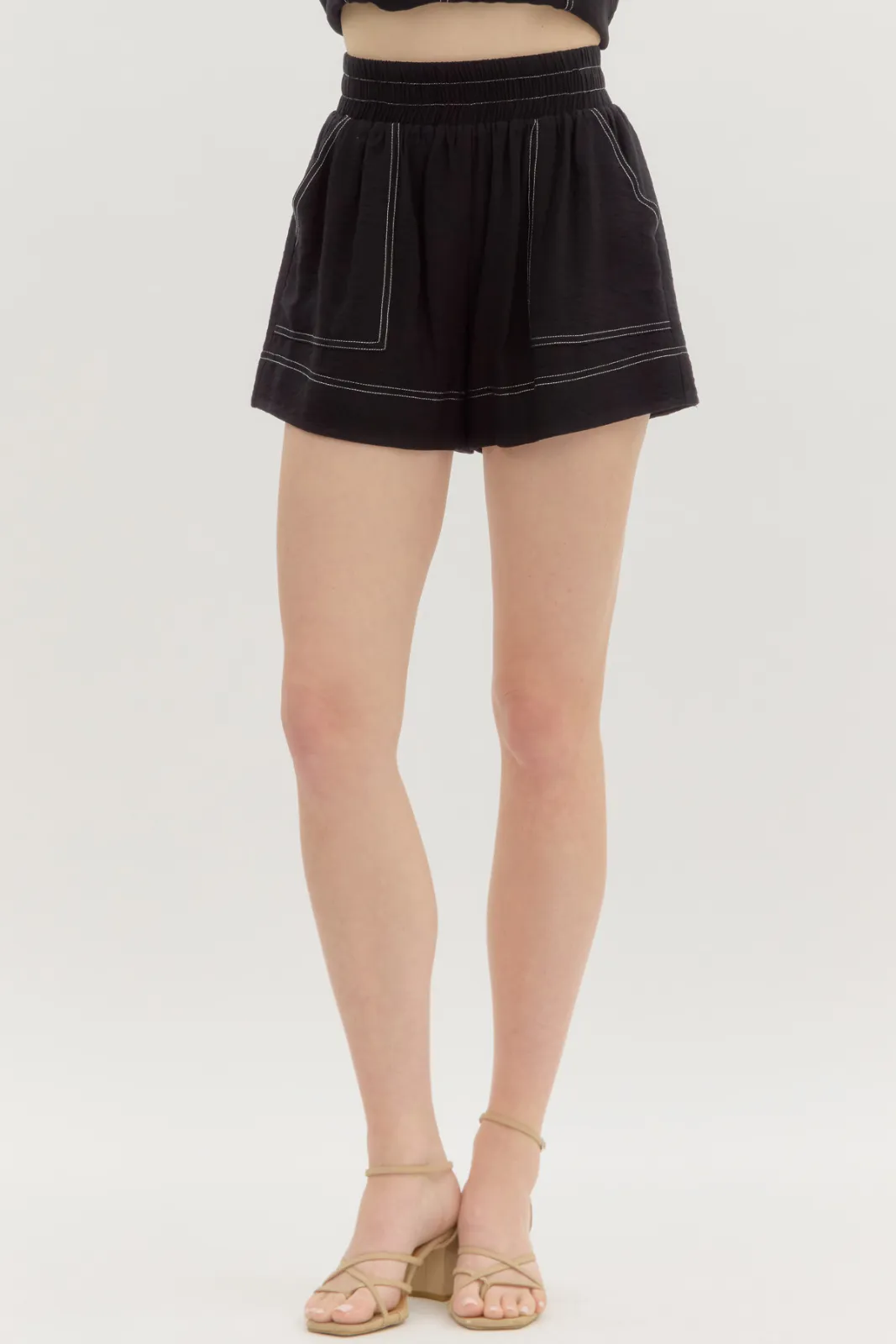 Ella Exposed Stitch Shorts sold by fab'rik product image thumbnail 2