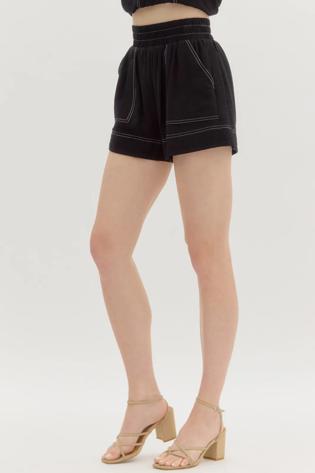 Ella Exposed Stitch Shorts sold by fab'rik product image thumbnail 3