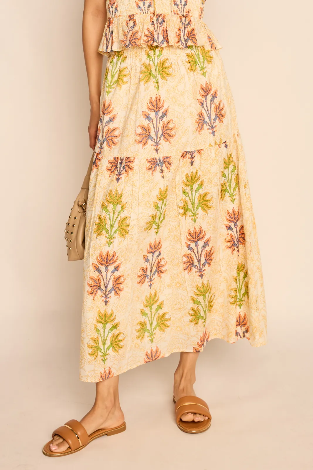 Jaci Printed Tiered Midi Skirt sold by fab'rik product image thumbnail 2