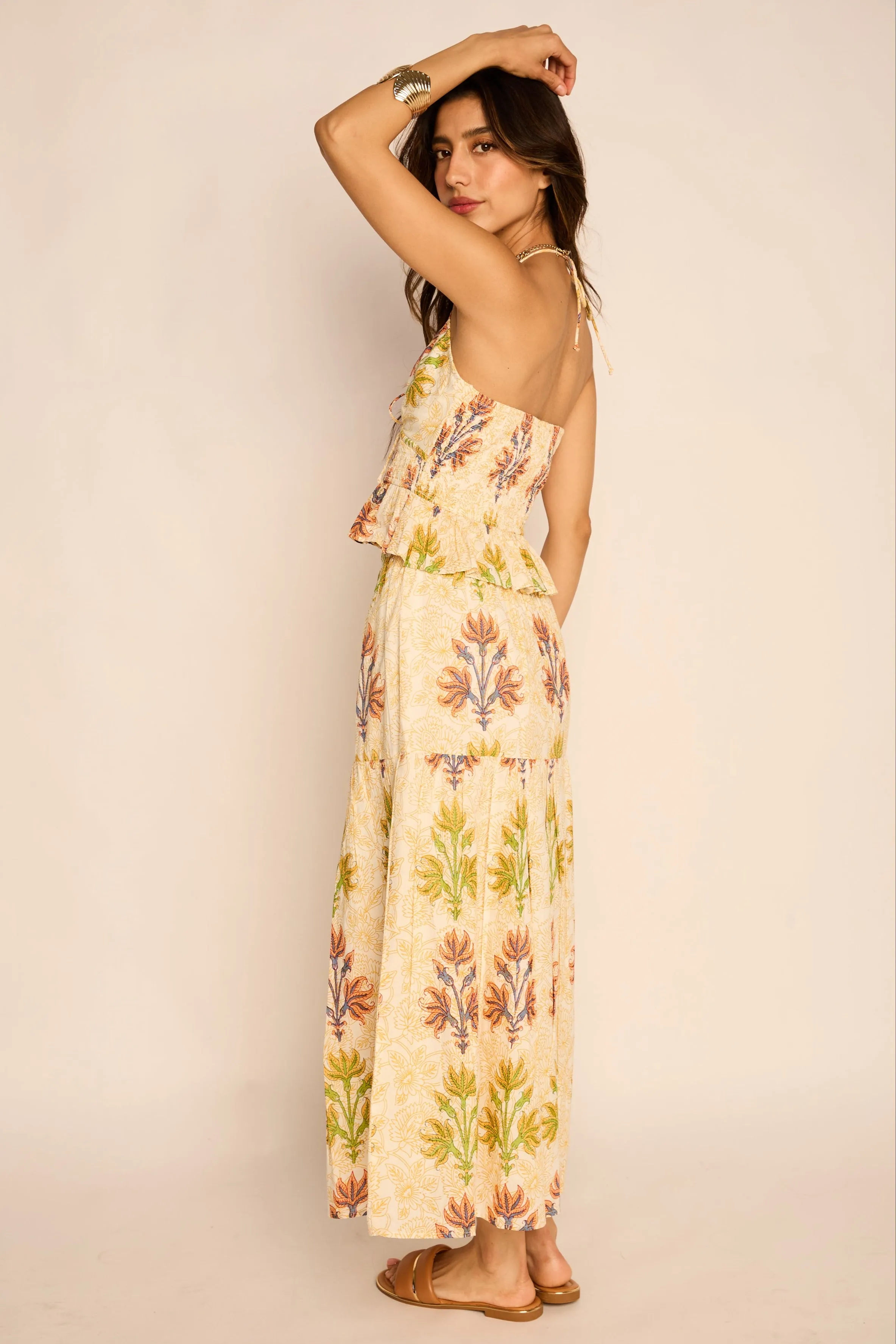 Jaci Printed Tiered Midi Skirt sold by fab'rik product image thumbnail 4