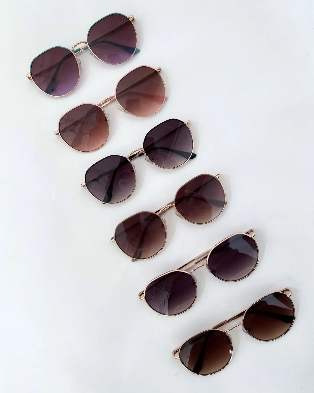 Tina Round Aviator Sunglasses sold by fab'rik