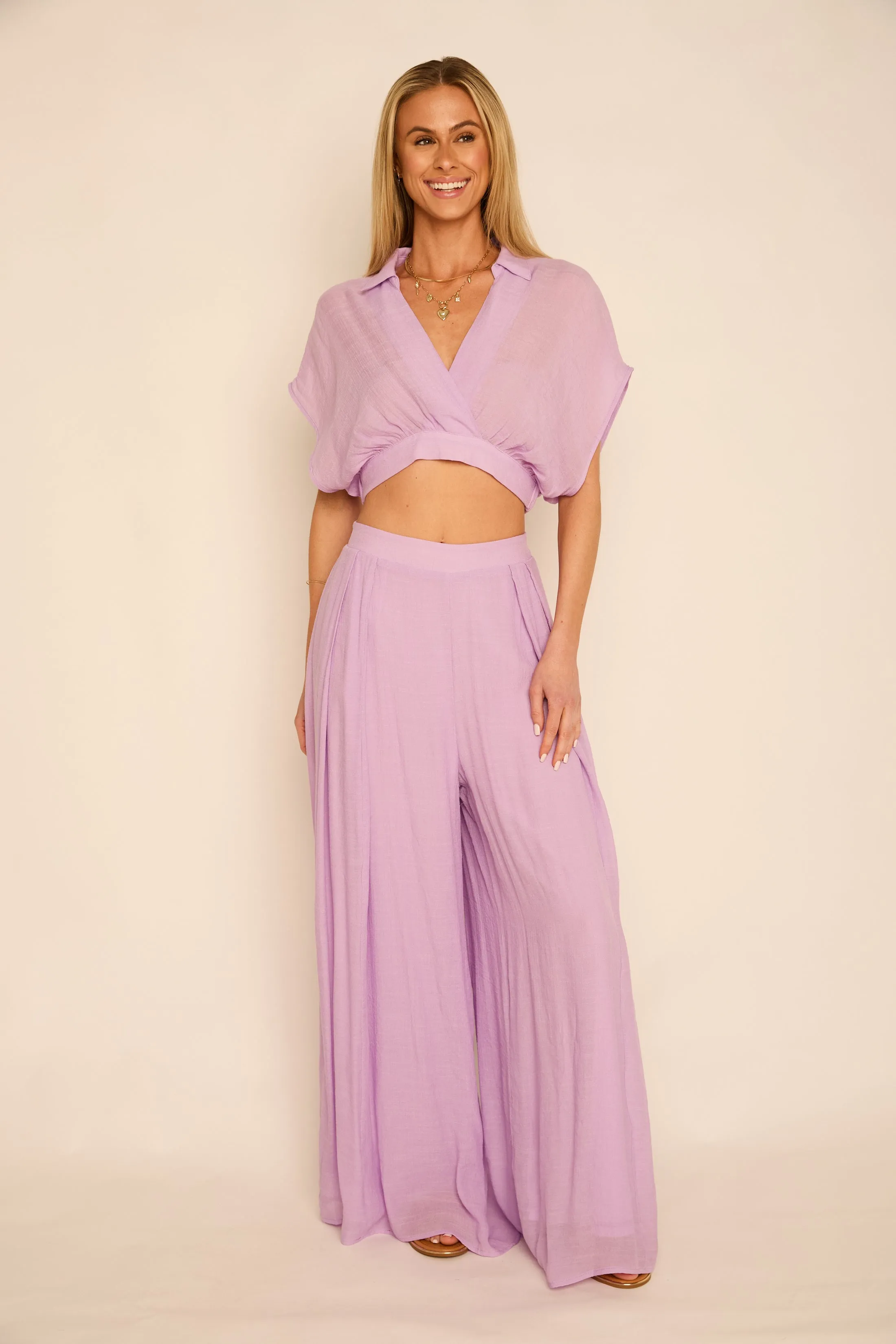 Lindsey Flowy Crop Top sold by fab'rik product image thumbnail 3