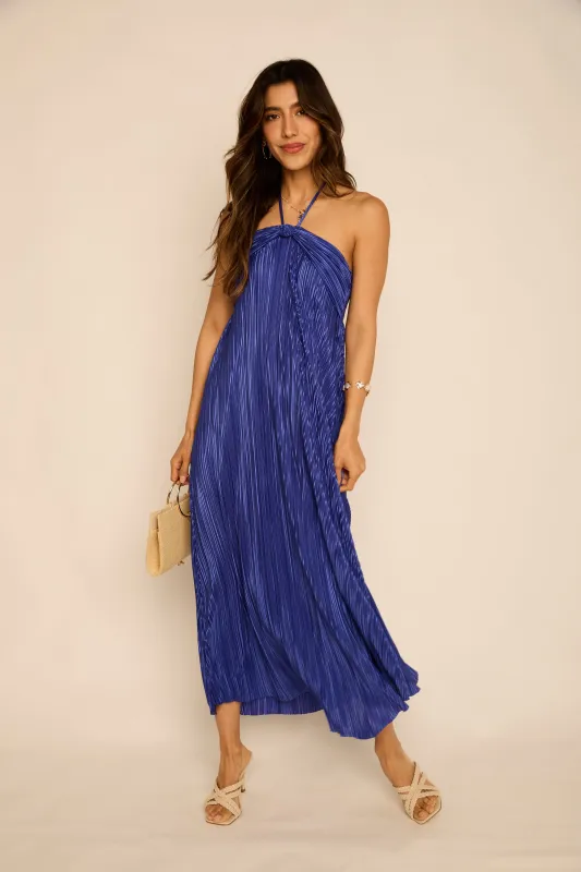 Ginny Pleated Maxi Dress sold by fab'rik