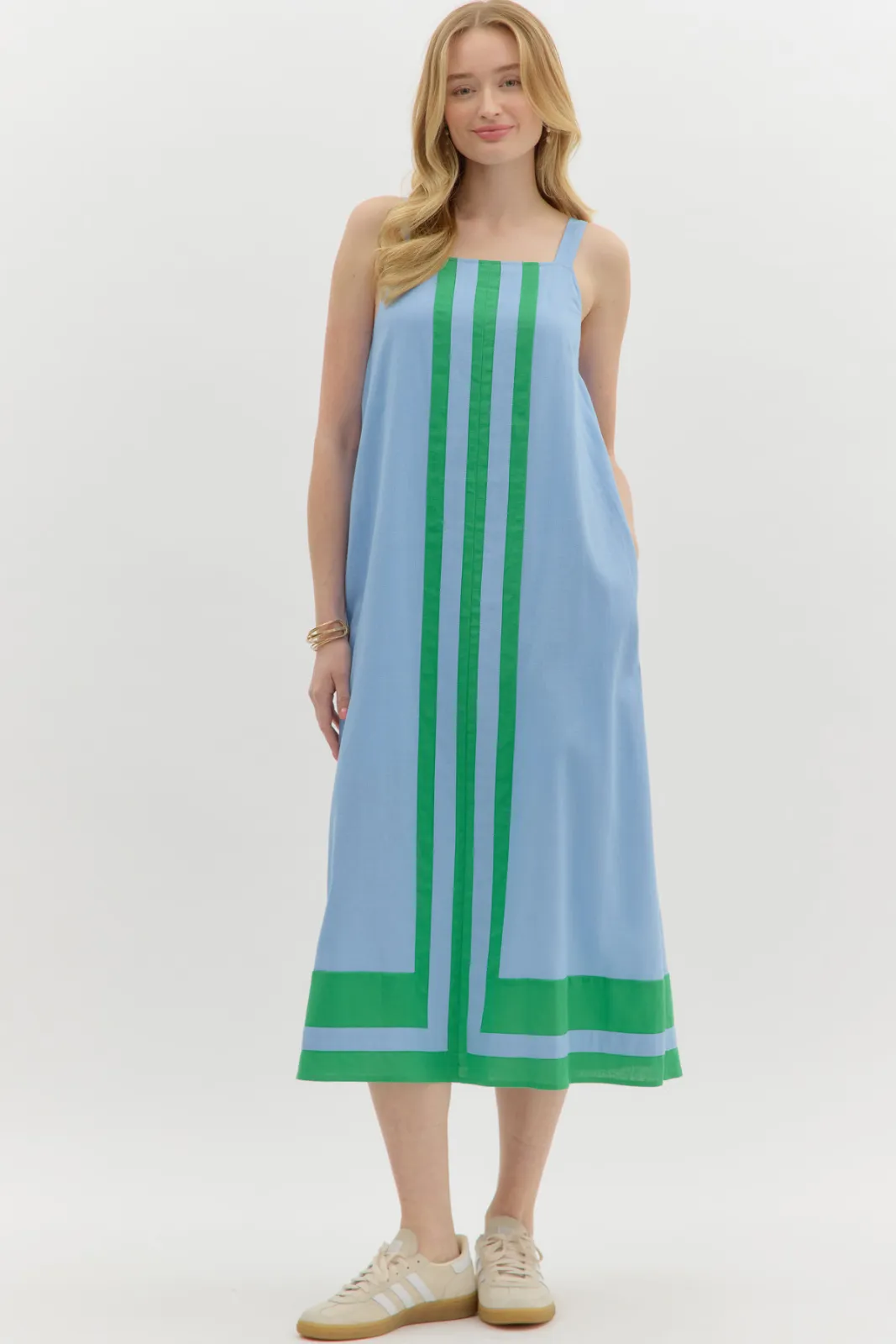 Erica Striped Midi Dress sold by fab'rik