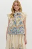 Gabrielle Floral Printed Button Down Top sold by fab'rik