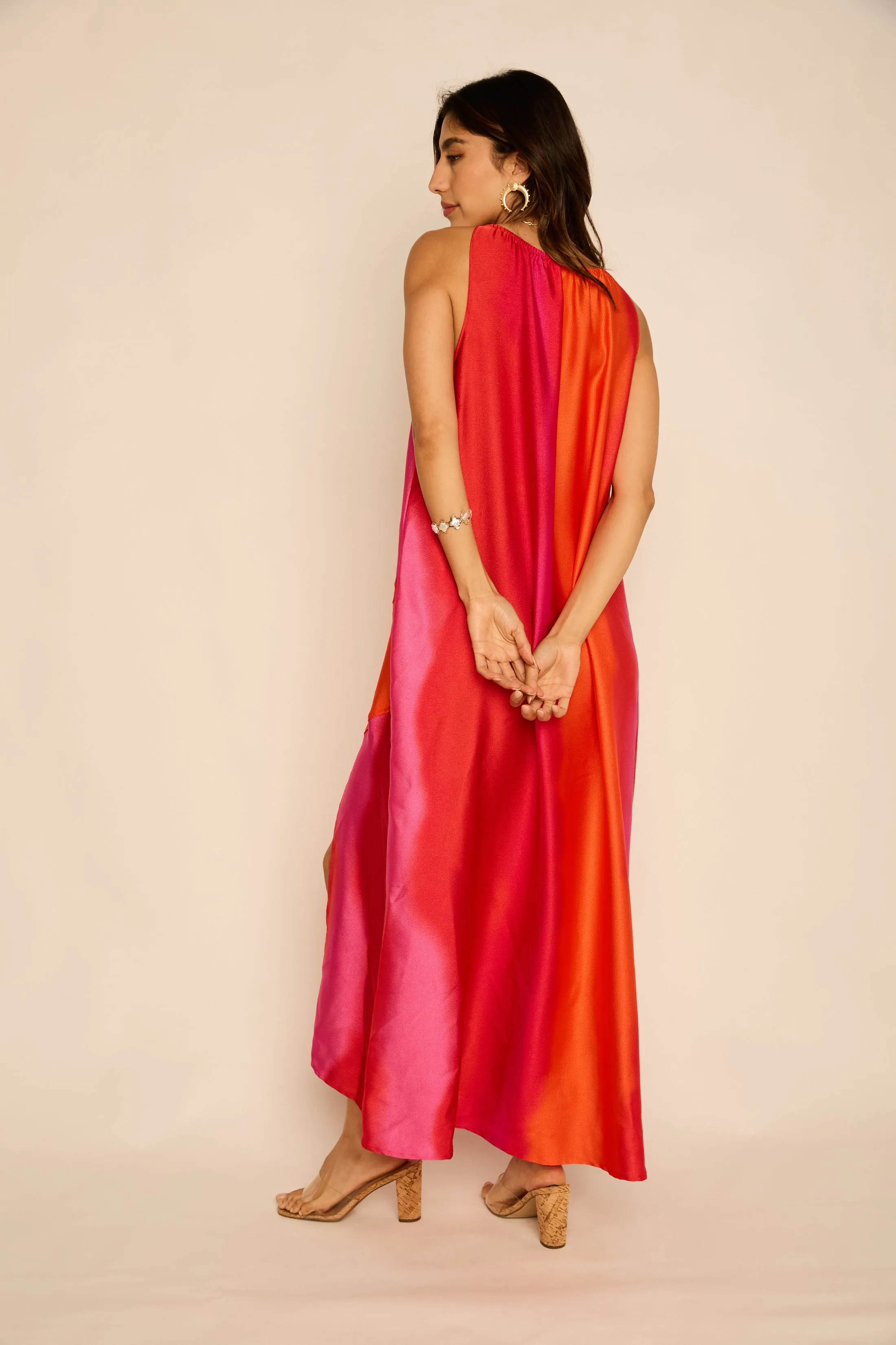 Angela Asymmetrical Hem Slit Midi Dress sold by fab'rik product image thumbnail 5