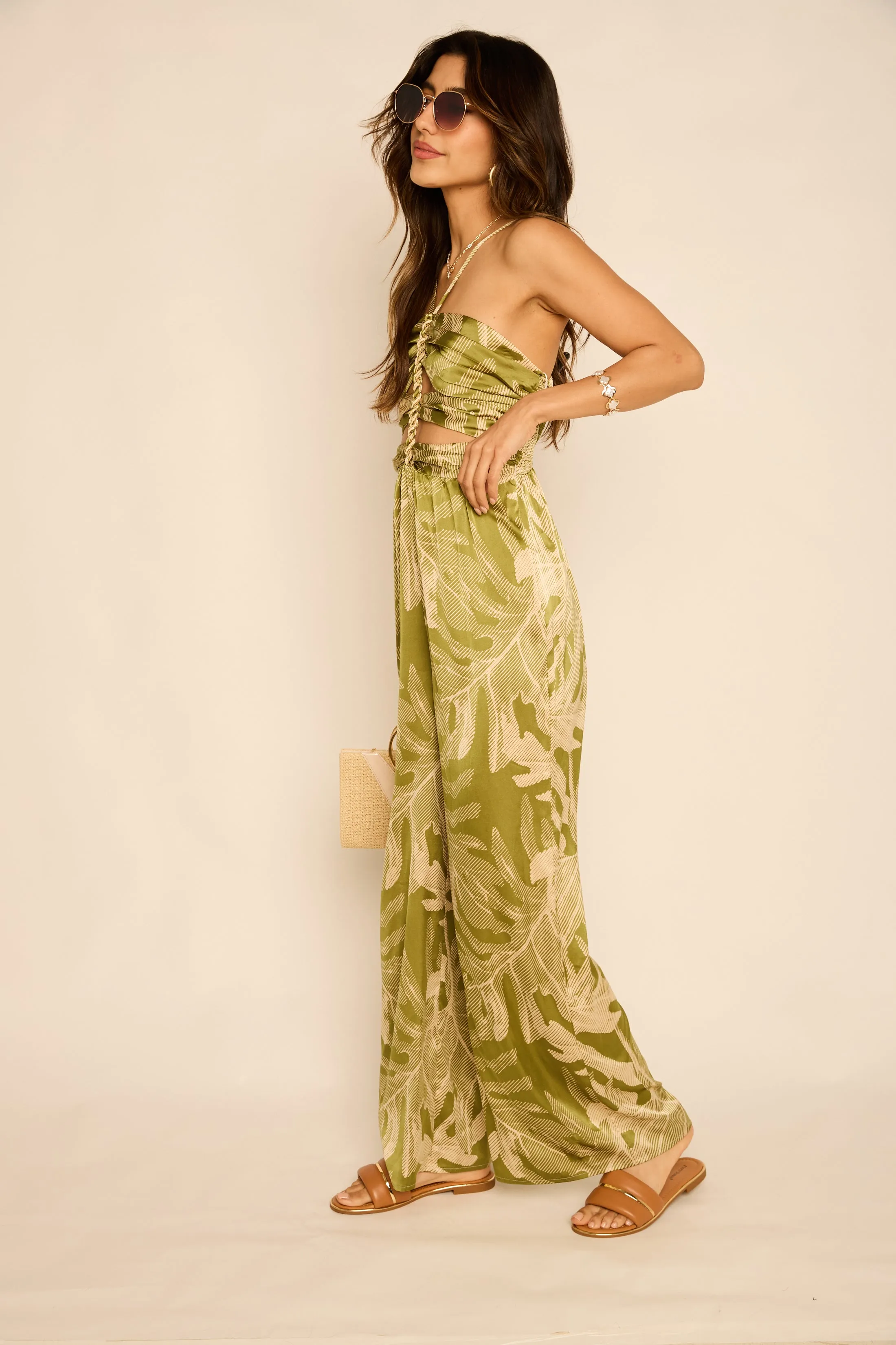 Aria Braid Detail Wide Leg Jumpsuit sold by fab'rik product image thumbnail 3