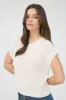 Maggie Short Sleeve Crochet Knit Pullover sold by fab'rik