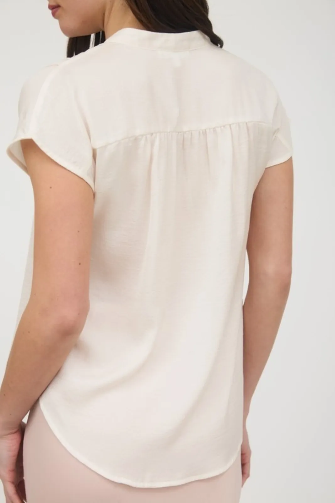 Juliet Drop Shoulder Button Front Blouse sold by fab'rik product image thumbnail 3
