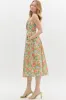 Beatrice Floral Pleated Midi Dress sold by fab'rik