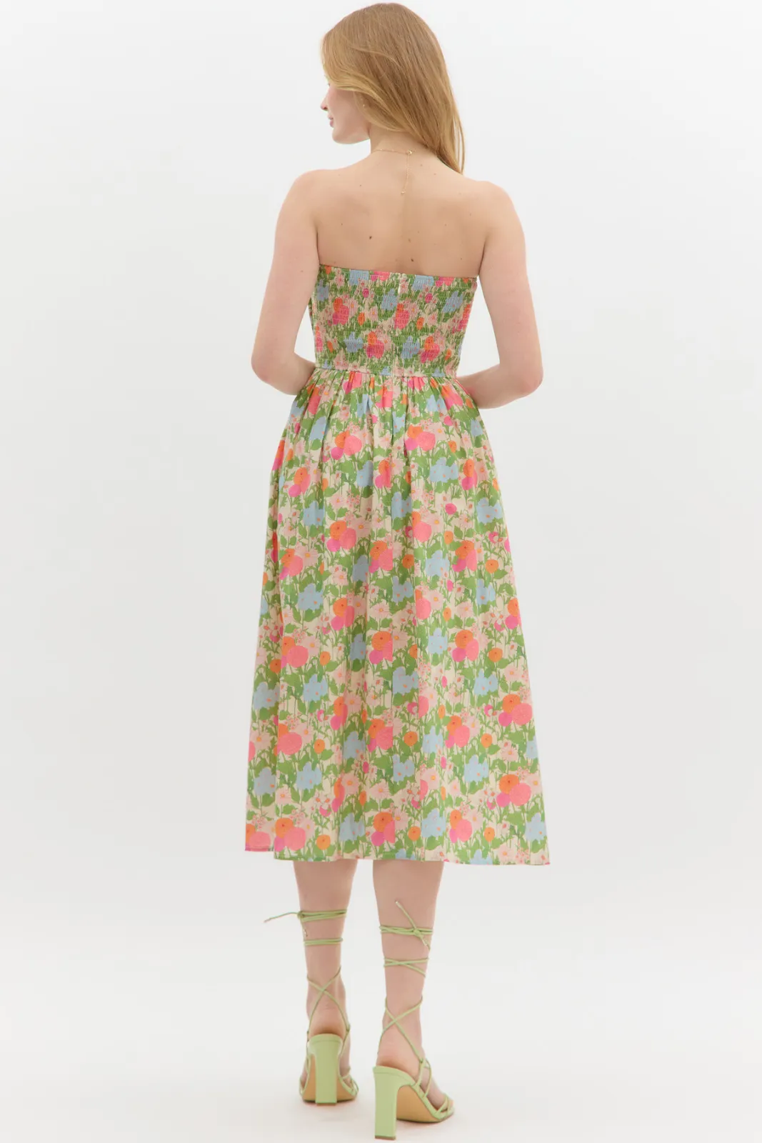 Beatrice Floral Pleated Midi Dress sold by fab'rik product image thumbnail 3