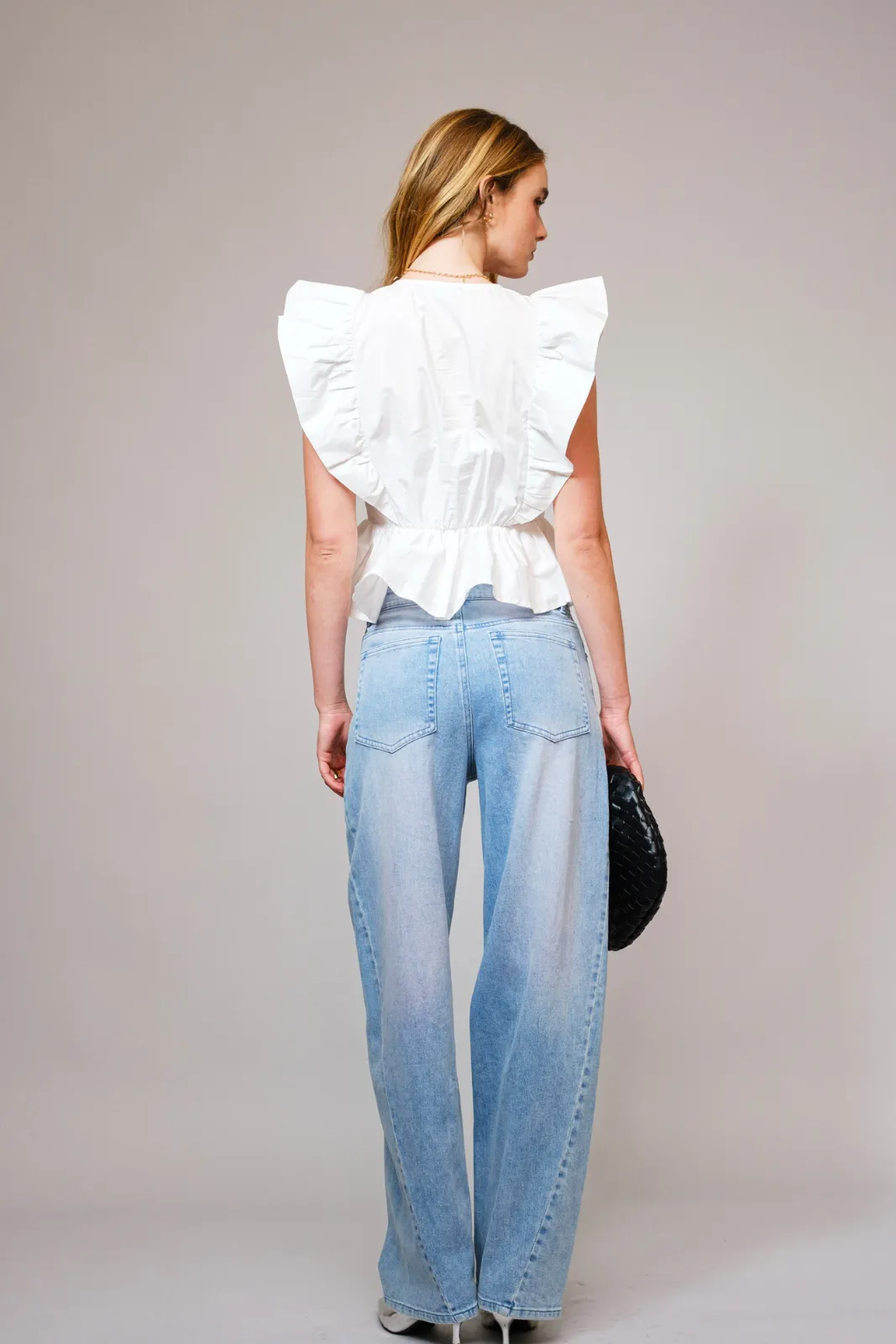 Tess Lace Tie Top sold by fab'rik product image thumbnail 4